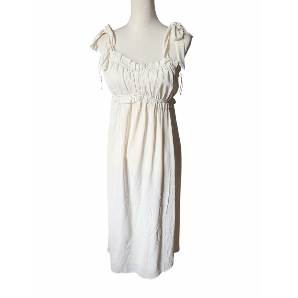HEYSON White Dress Long Small